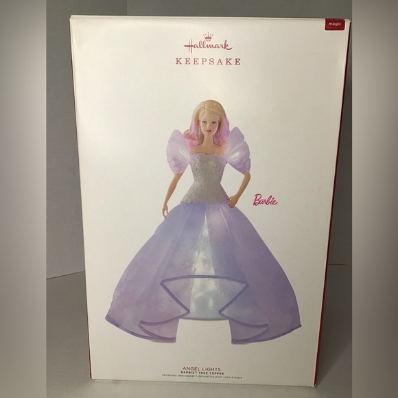 HALLMARK KEEPSAKE ANGEL LIGHTS BARBIE TREE TOPPER - Picture 10 of 15